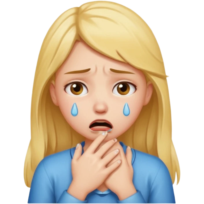 girl choking herself emoji