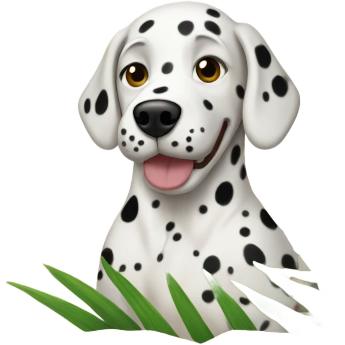 dalmatian on an island emoji