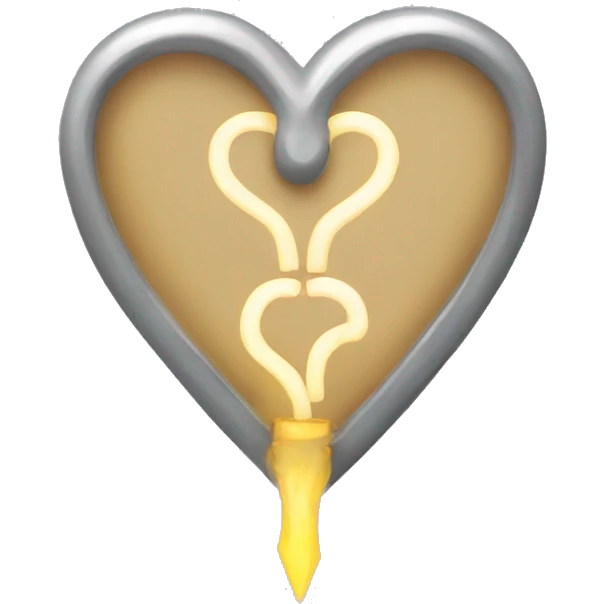 Light link heart emoji