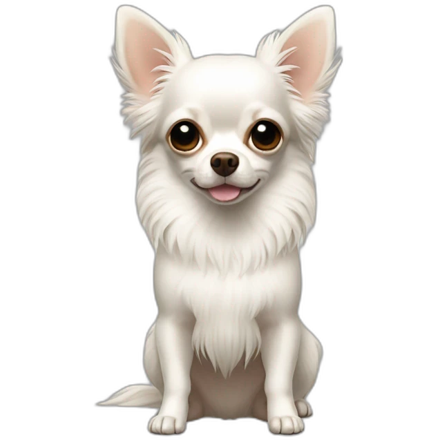 rice cake like chihuahua longcoat white emoji
