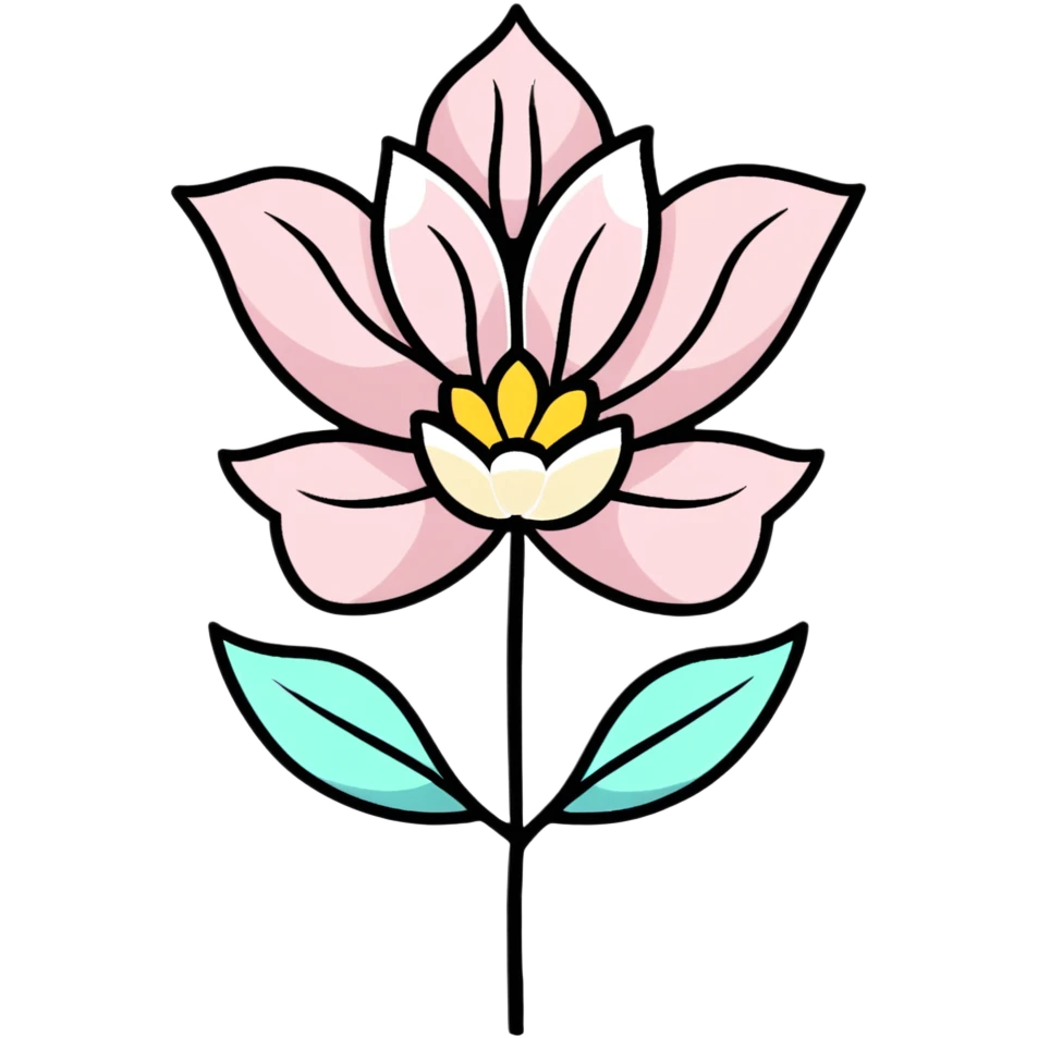pastel pink flower emoji