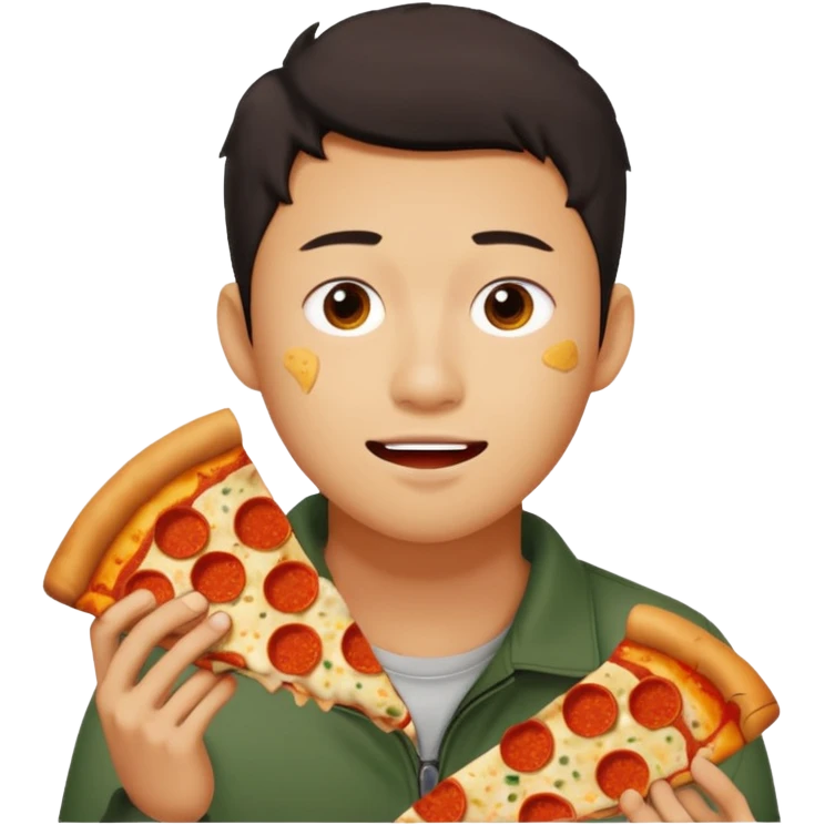 josh chen eating leftover emoji