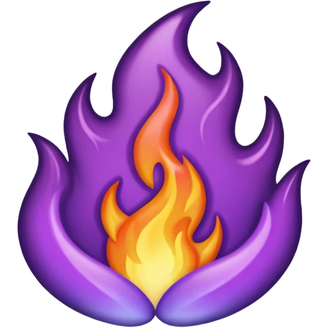 Purple flame emoji