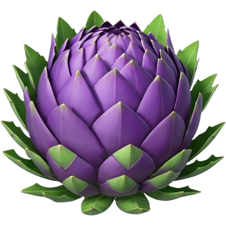 un carciofo viola e verde emoji