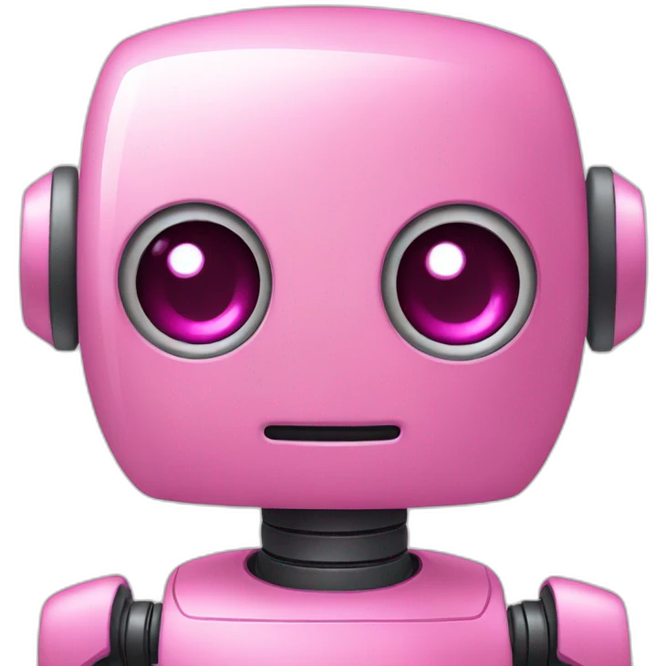 Little pink robot emoji