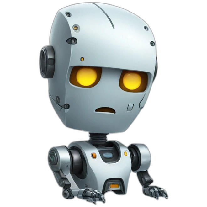 cry robot emoji