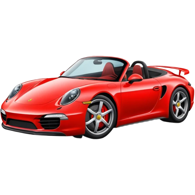 Porche rouge émoji emoji