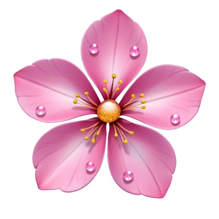 sakura flower with sparkles emoji