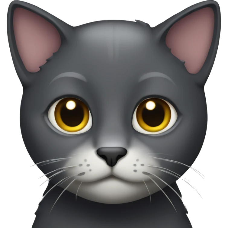 Dark grey cat emoji