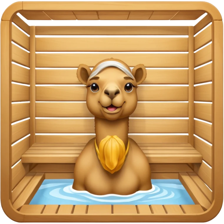 Camel in sauna emoji