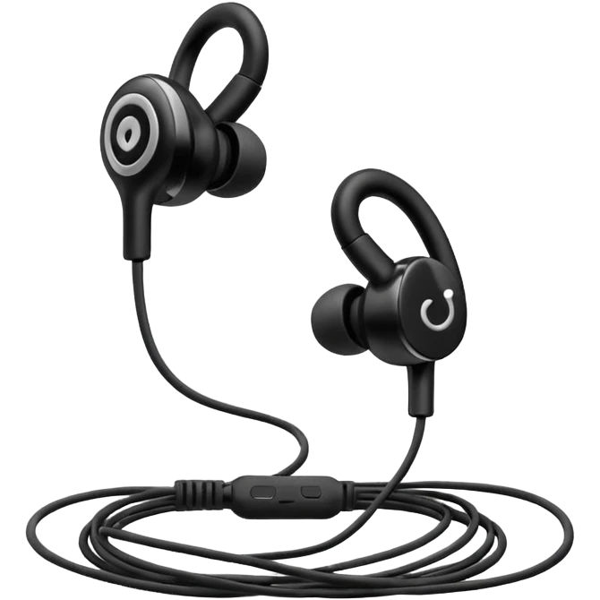 old wired earphones emoji