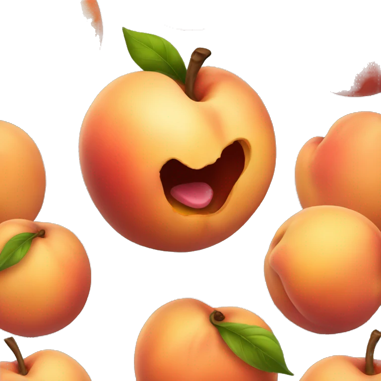rotten peach emoji