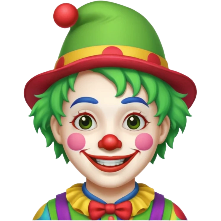 clown with green hair emoji