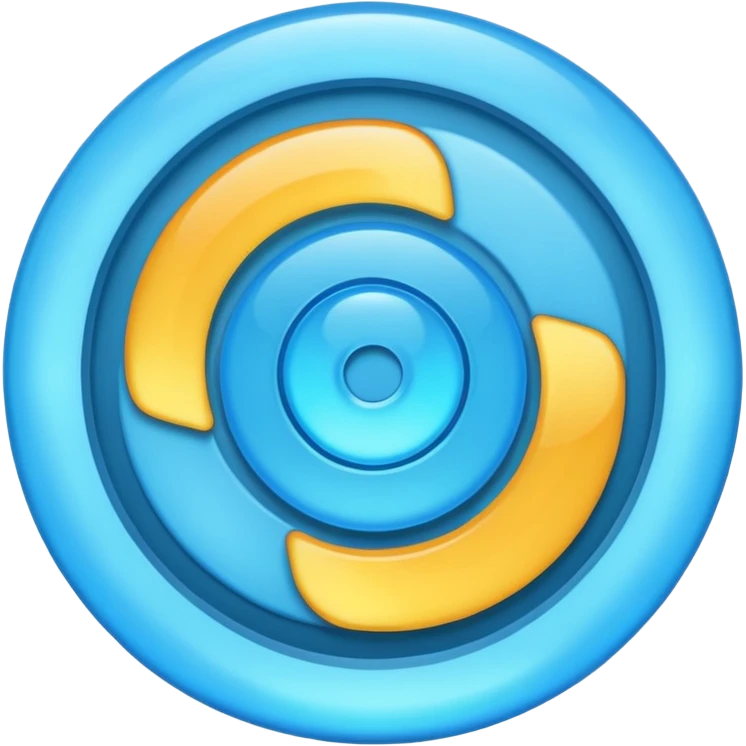 make me a loading skyblue emoji rotating animateded one emoji
