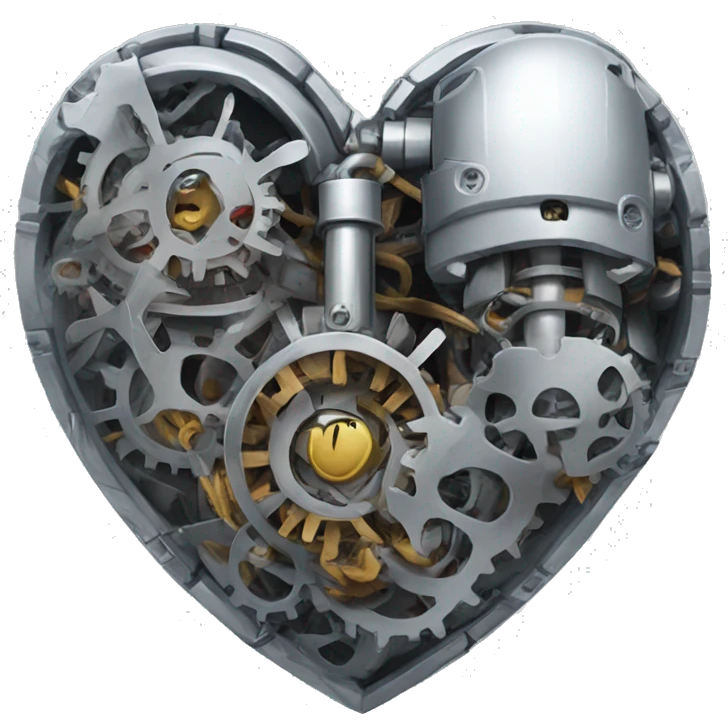 Mechanical heart emoji