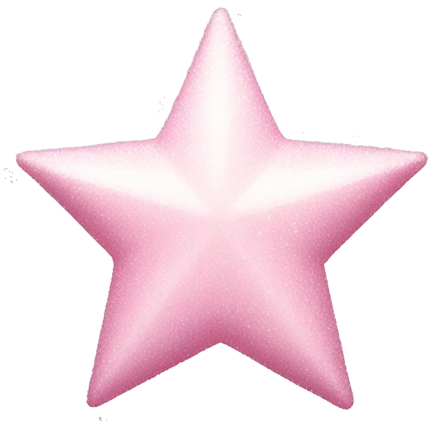 pale pink star sparkle emoji