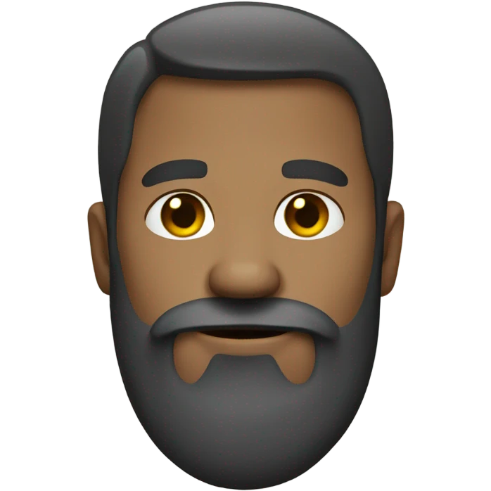 Bearded man emoji