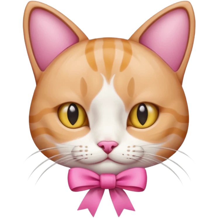 Cat with 🎀 emoji