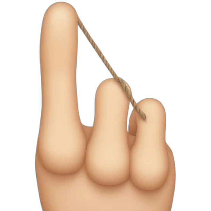 Finger With string emoji