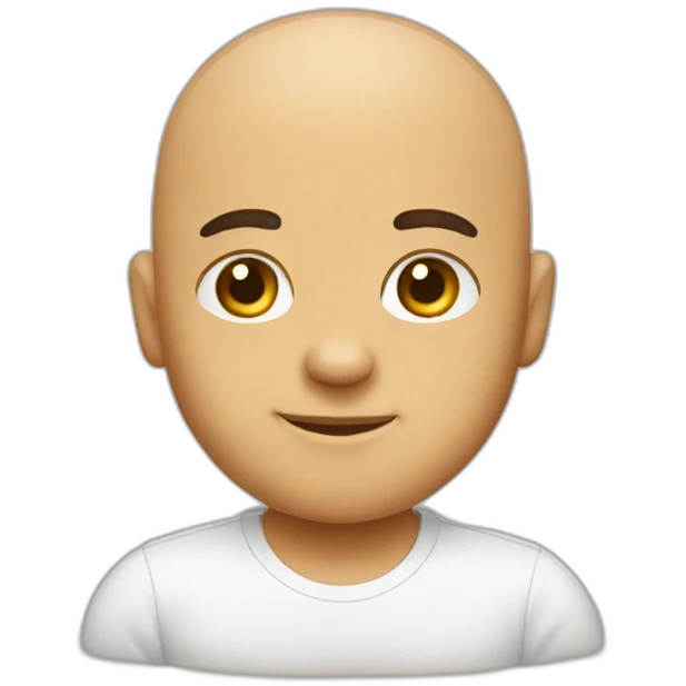 Bald with hawaillan shirt emoji