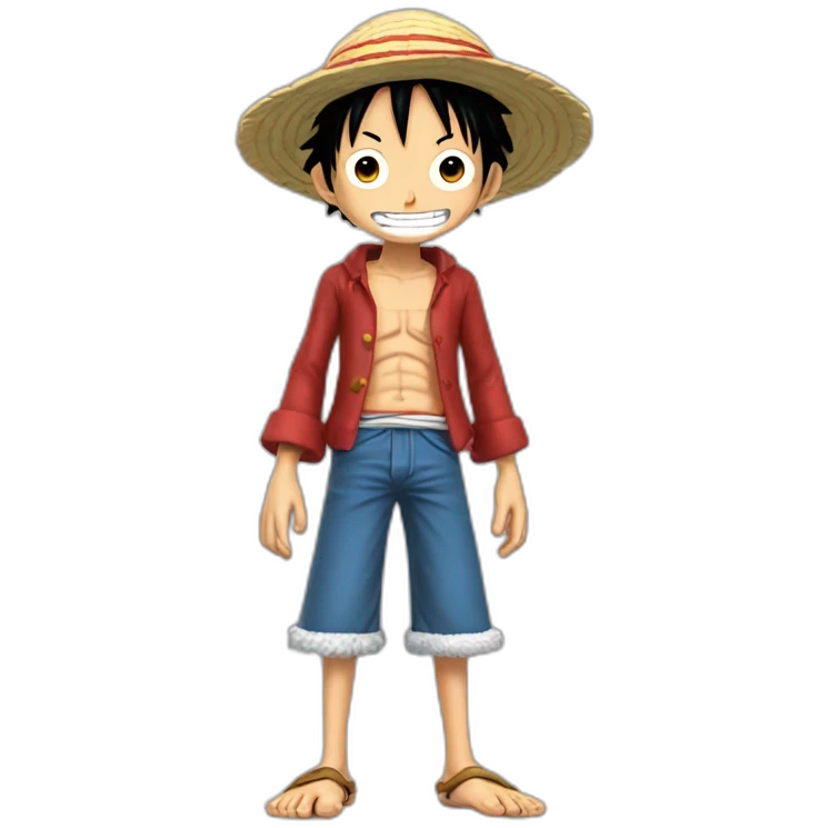 Luffy sur une fusée  emoji