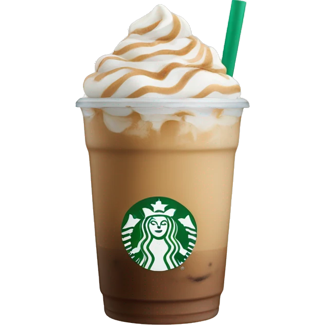 starbucks vanilla iced latte emoji