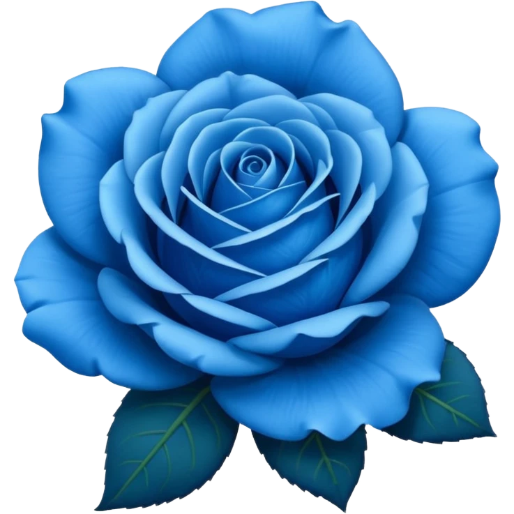 Rosa azul emoji