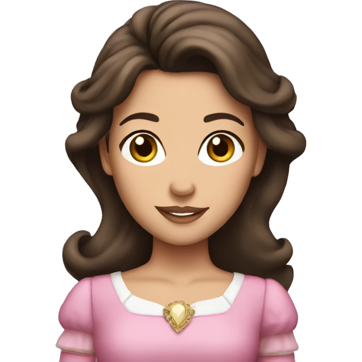 brunette princess emoji