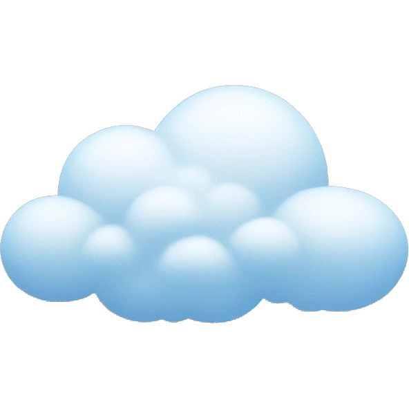 Cloud and snow emoji