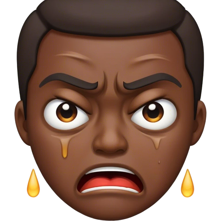 angry face crying  emoji