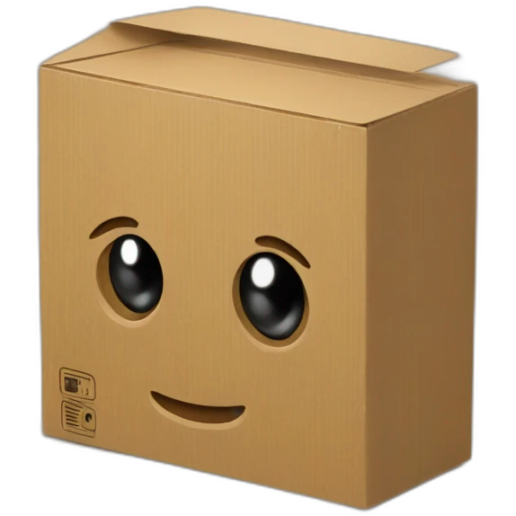 cardboard computer emoji