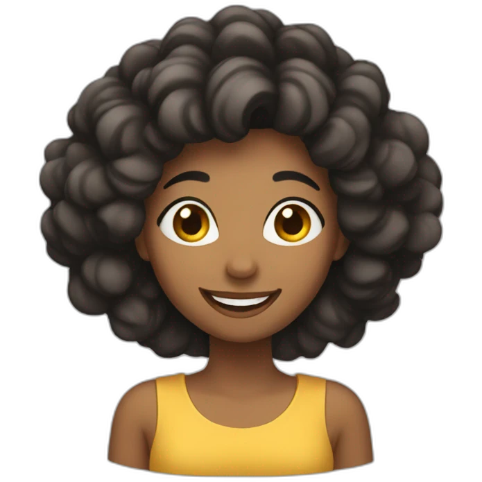 mujer feliz emoji