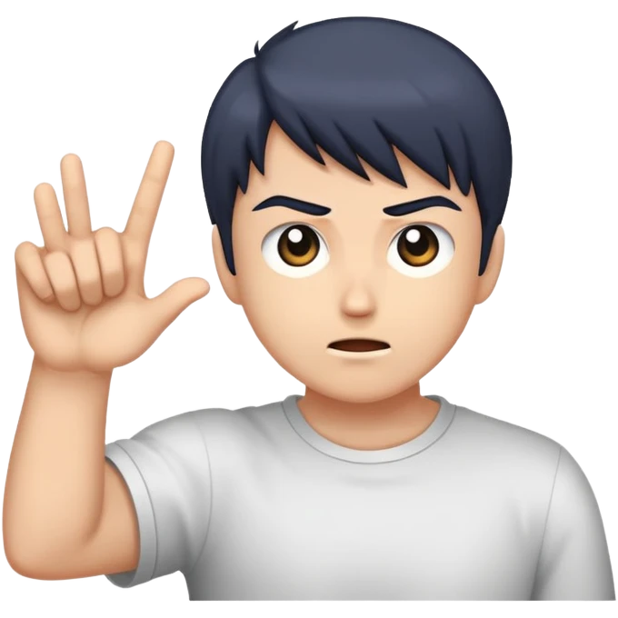 corte de manga, emoji