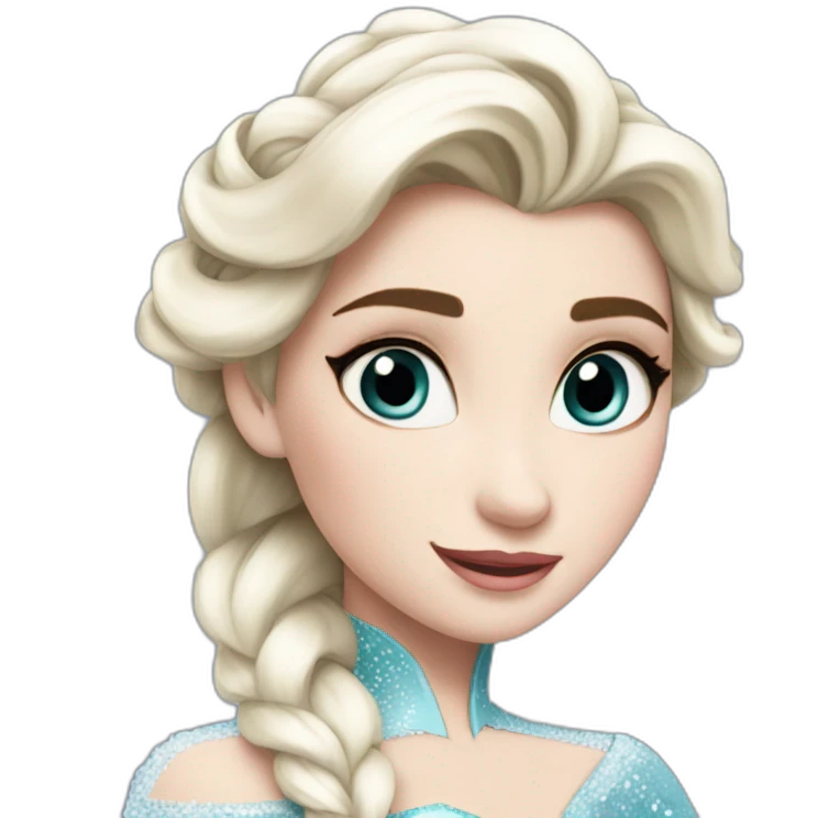 Elsa de disney emoji