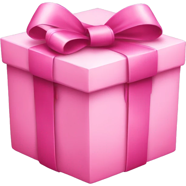 a pink gift with a bow emoji