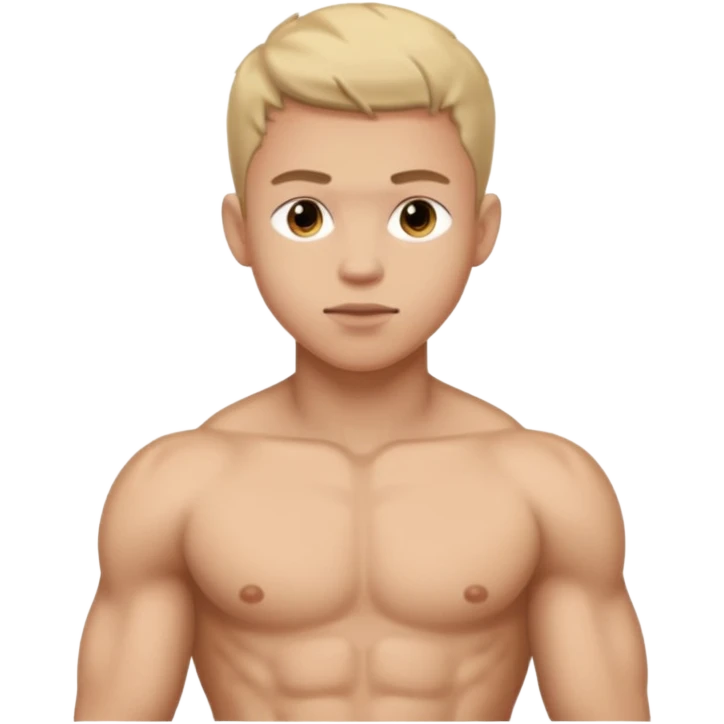Full Frontal Nude Body, Of An Teen Man. emoji
