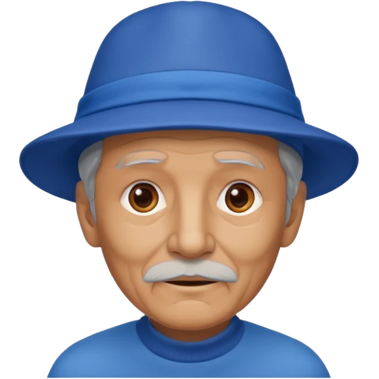 old man with blue hat emoji