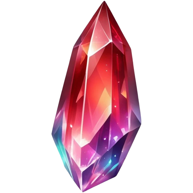 red iridescent nebula crystal shard emoji