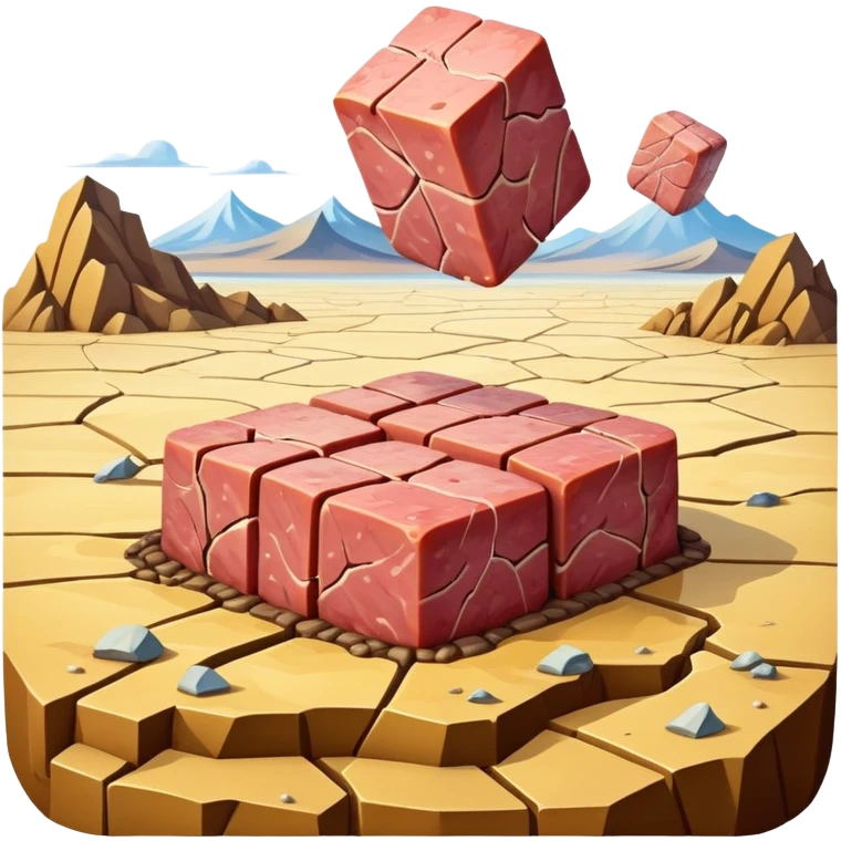 spam meat land surreal dali landscape emoji