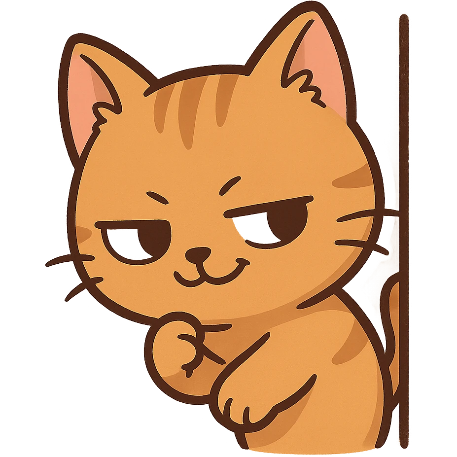 sneaky cat Sticker emoji