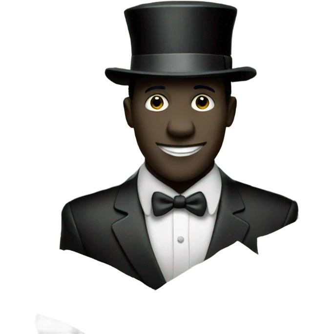 Black monopoly man on a pile of money  emoji