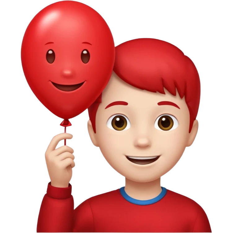 kid with balloon emoji