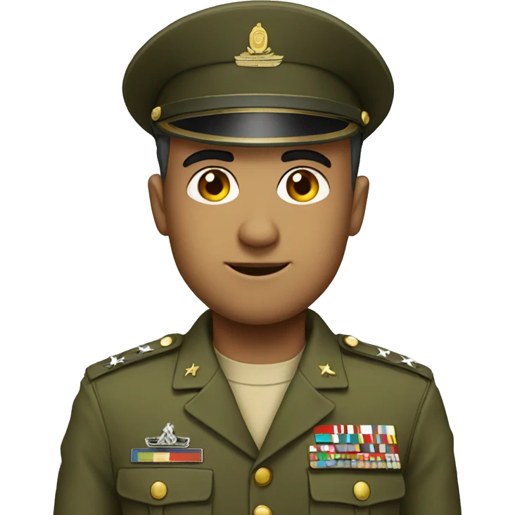 Man in Military uniform emoji