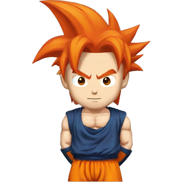 Goku Super Saiyan with red hair  emoji