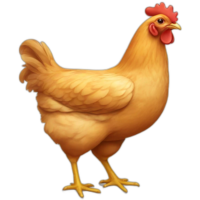  pregnant chicken.  emoji