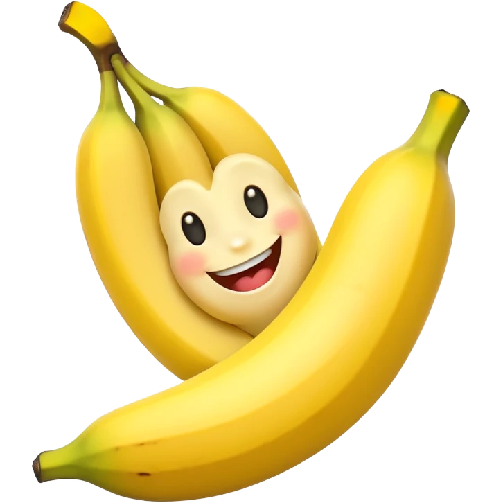 banana with smile emoji