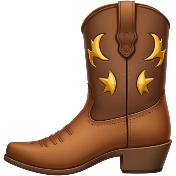 Cowboy Boot minimalistic emoji