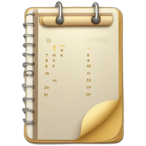 agenda + calendary emoji