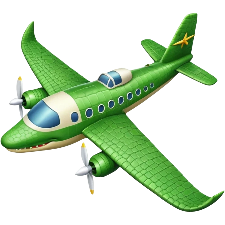 Cocodrilo avion  emoji
