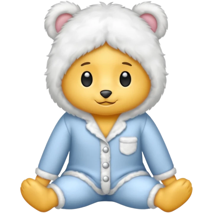 fluffy pyjamas emoji